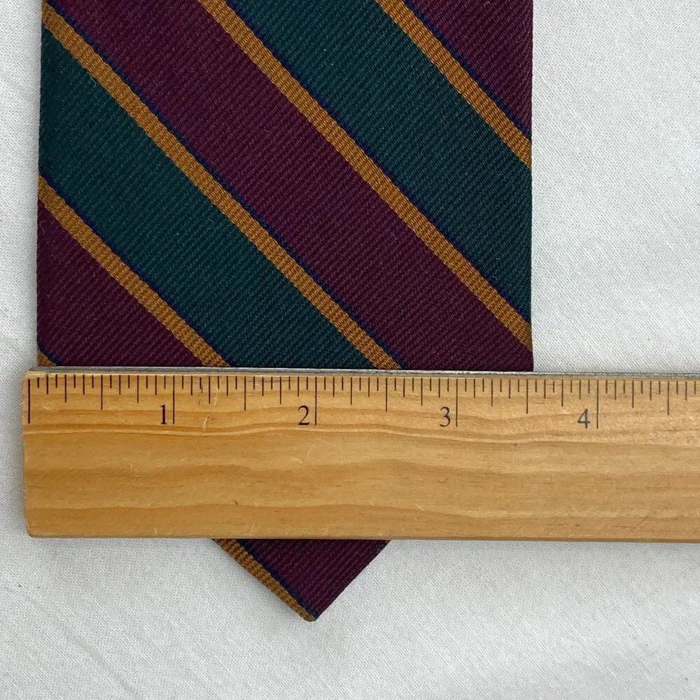 Lot of 18 LANDS END 100% Silk Neckties Rep Striped Equestrian Paisley USA VTG